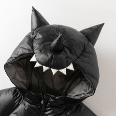 Dave&Bella Toddler Boys Winter Cute Monster-shaped Outwear Hooded Cozy Down Coats