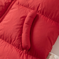 Dave&Bella Baby Girls/Boys Winter Stylish Windproof Hooded Cozy Down Rompers