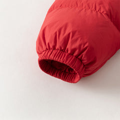 Dave&Bella Baby Girls/Boys Winter Stylish Windproof Hooded Cozy Down Rompers