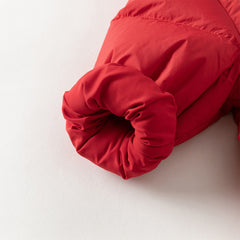 Dave&Bella Baby Girls/Boys Winter Stylish Windproof Hooded Cozy Down Rompers