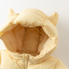 Dave&Bella Baby Girls/Boys Winter Stylish Windproof Hooded Cozy Down Rompers