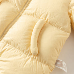 Dave&Bella Baby Girls/Boys Winter Stylish Windproof Hooded Cozy Down Rompers