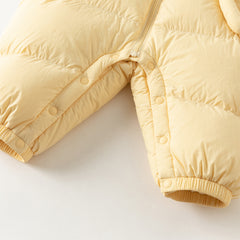 Dave&Bella Baby Girls/Boys Winter Stylish Windproof Hooded Cozy Down Rompers