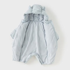 Dave&Bella Baby Girls/Boys Winter Stylish Windproof Hooded Cozy Down Rompers