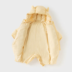 Dave&Bella Baby Girls/Boys Winter Stylish Windproof Hooded Cozy Down Rompers