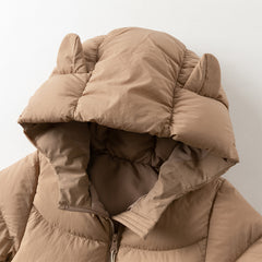 Dave&Bella Baby Girls/Boys Winter Stylish Windproof Hooded Cozy Down Rompers