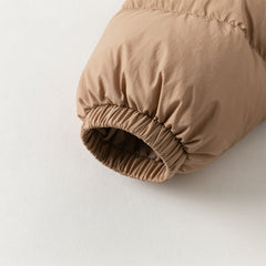 Dave&Bella Baby Girls/Boys Winter Stylish Windproof Hooded Cozy Down Rompers