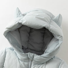 Dave&Bella Baby Girls/Boys Winter Stylish Windproof Hooded Cozy Down Rompers