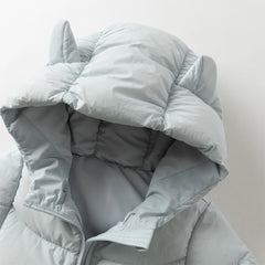 Dave&Bella Baby Girls/Boys Winter Stylish Windproof Hooded Cozy Down Rompers