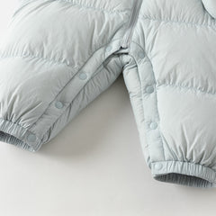 Dave&Bella Baby Girls/Boys Winter Stylish Windproof Hooded Cozy Down Rompers