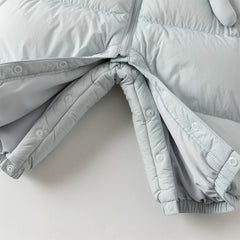 Dave&Bella Baby Girls/Boys Winter Stylish Windproof Hooded Cozy Down Rompers