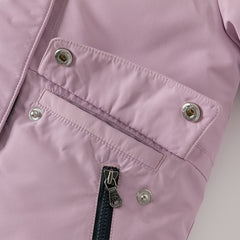 Dave&Bella Kids Girls/Boys Winter Outdoor Waterproof Fur-trimed Hooded Cozy Down Coats