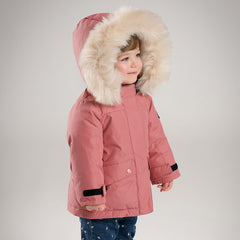 Dave&Bella Kids Girls/Boys Winter Outdoor Waterproof Fur-trimed Hooded Cozy Down Coats