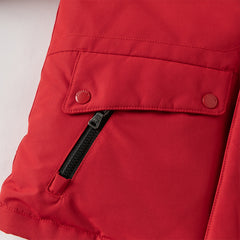 Dave&Bella Kids Girls/Boys Winter Outdoor Waterproof Fur-trimed Hooded Cozy Down Coats