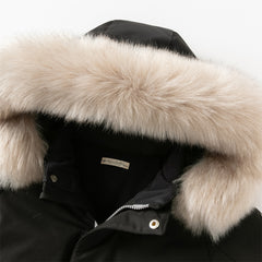 Dave&Bella Kids Girls/Boys Winter Outdoor Waterproof Fur-trimed Hooded Cozy Down Coats