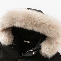 Dave&Bella Kids Girls/Boys Winter Outdoor Waterproof Fur-trimed Hooded Cozy Down Coats