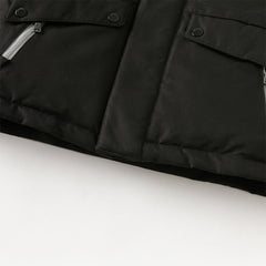 Dave&Bella Kids Girls/Boys Winter Outdoor Waterproof Fur-trimed Hooded Cozy Down Coats