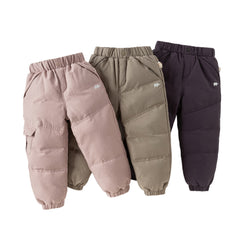 Dave&Bella Kids Boys/Girls Winter Multi-colors Warm Outdoor Windproof Down Pants