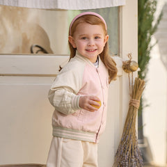 Dave&Bella Kid Girls/Boys Pink/Navy Turtle Simple Versatile Hooded Jackets