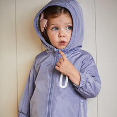 Dave&Bella Toddler/Kids Unisex Outdoor Multicolor Hooded Coat — Windproof & Insulated