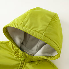 Dave&Bella Toddler/Kids Unisex Outdoor Multicolor Hooded Coat — Windproof & Insulated