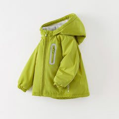 Dave&Bella Toddler/Kids Unisex Outdoor Multicolor Hooded Coat — Windproof & Insulated