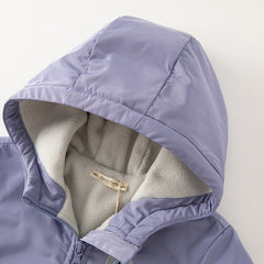 Dave&Bella Toddler/Kids Unisex Outdoor Multicolor Hooded Coat — Windproof & Insulated