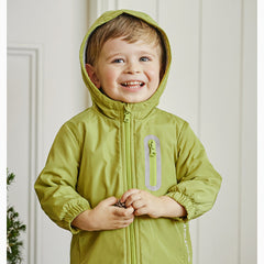 Dave&Bella Toddler/Kids Unisex Outdoor Multicolor Hooded Coat — Windproof & Insulated