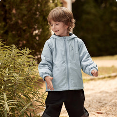 Dave&Bella Toddler/Kids Unisex Outdoor Multicolor Hooded Coat — Windproof & Insulated