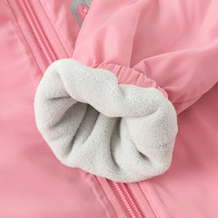 Dave&Bella Toddler/Kids Unisex Outdoor Multicolor Hooded Coat — Windproof & Insulated