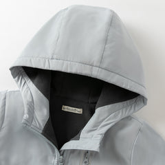 Dave&Bella Toddler/Kids Unisex Outdoor Multicolor Hooded Coat — Windproof & Insulated