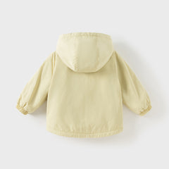 Dave&Bella Toddler/Kids Unisex Outdoor Multicolor Hooded Coat — Windproof & Insulated