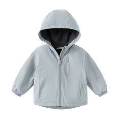 Dave&Bella Toddler/Kids Unisex Outdoor Multicolor Hooded Coat — Windproof & Insulated