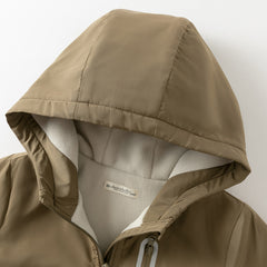 Dave&Bella Toddler/Kids Unisex Outdoor Multicolor Hooded Coat — Windproof & Insulated