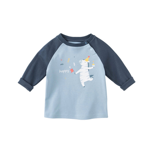 Dave&Bella Toddler Boys Cotton Casual Cartoon Letter Print T-shirts