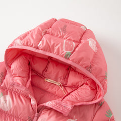 Dave&Bella Toddler Girls/Boys Winter Multi-color&print Outdoor Winproof Cozy Down Coats