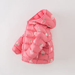 Dave&Bella Toddler Girls/Boys Winter Multi-color&print Outdoor Winproof Cozy Down Coats