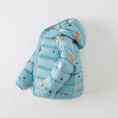Dave&Bella Toddler Girls/Boys Winter Multi-color&print Outdoor Winproof Cozy Down Coats