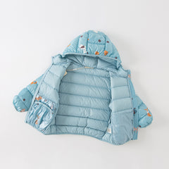 Dave&Bella Toddler Girls/Boys Winter Multi-color&print Outdoor Winproof Cozy Down Coats