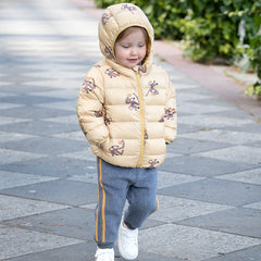 Dave&Bella Toddler Girls/Boys Winter Multi-color&print Outdoor Winproof Cozy Down Coats