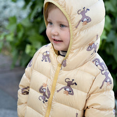 Dave&Bella Toddler Girls/Boys Winter Multi-color&print Outdoor Winproof Cozy Down Coats