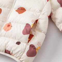 Dave&Bella Toddler Girls/Boys Winter Multi-color&print Outdoor Winproof Cozy Down Coats