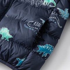 Dave&Bella Toddler Girls/Boys Winter Multi-color&print Outdoor Winproof Cozy Down Coats