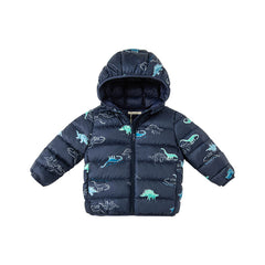 Dave&Bella Toddler Girls/Boys Winter Multi-color&print Outdoor Winproof Cozy Down Coats