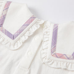 Dave&Bella Toddler Girls Summer Beige T-Shitrs Skirt Outfit Sets