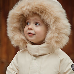Dave&Bella Toddler Girls/Boys Winter Outdoor Outwear Soft Fur-trimmed Down Jacket