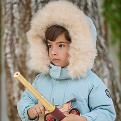 Dave&Bella Toddler Girls/Boys Winter Outdoor Outwear Soft Fur-trimmed Down Jacket