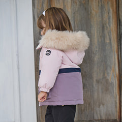 Dave&Bella Toddler Girls/Boys Winter Outdoor Outwear Soft Fur-trimmed Down Jacket