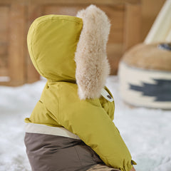 Dave&Bella Toddler Girls/Boys Winter Outdoor Outwear Soft Fur-trimmed Down Jacket