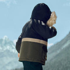 Dave&Bella Toddler Girls/Boys Winter Outdoor Outwear Soft Fur-trimmed Down Jacket